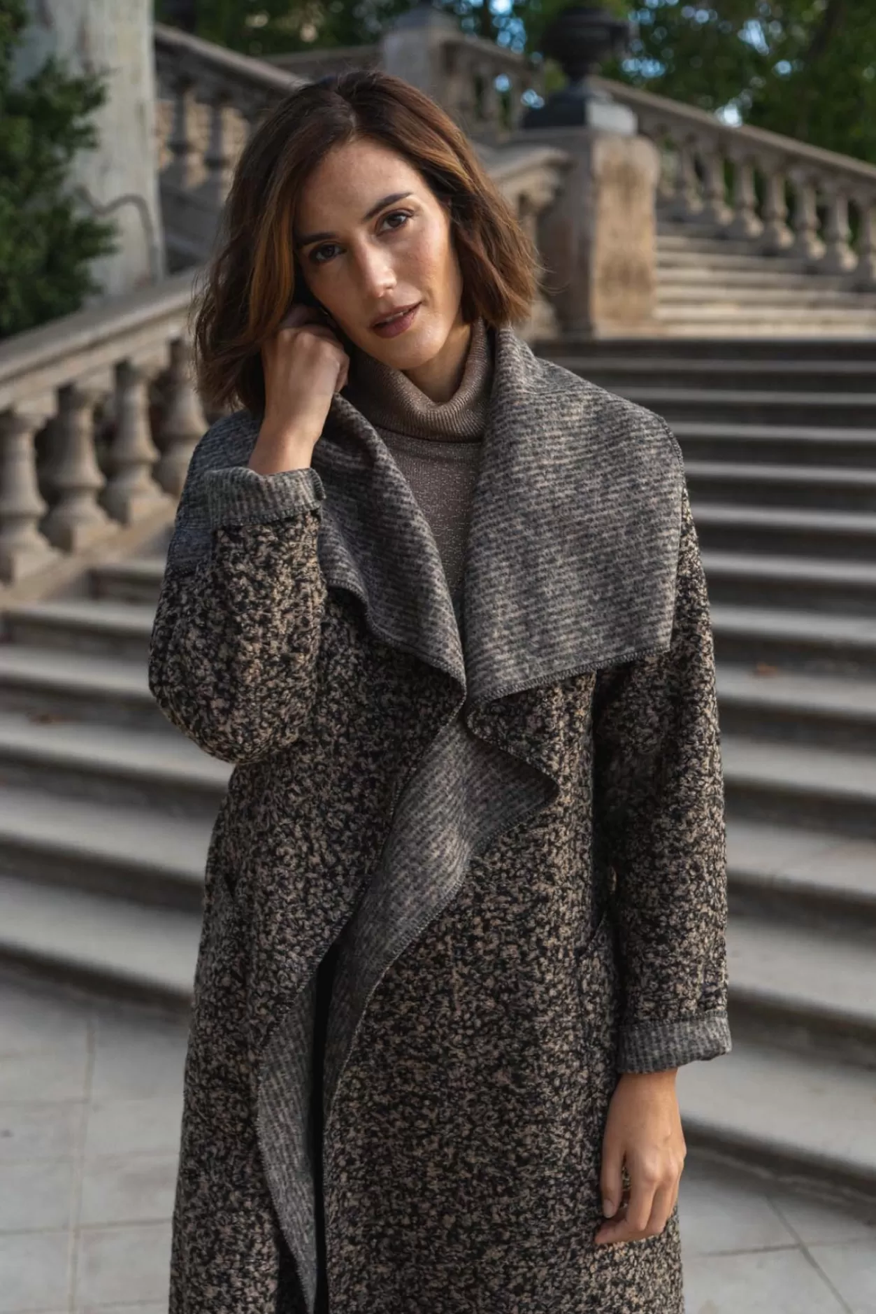 Online Nina Kendosa Manteau Drape Laine - Connecticut